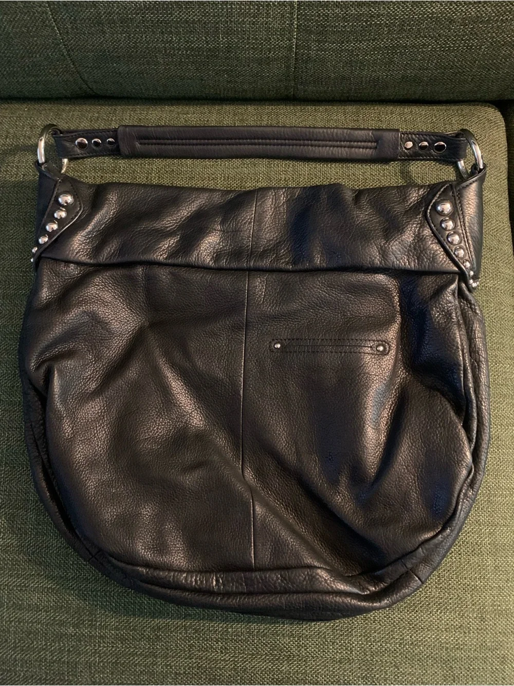 B. MAKOWSKY Black Studded Leather Shoulder Bag❤️❤️❤️